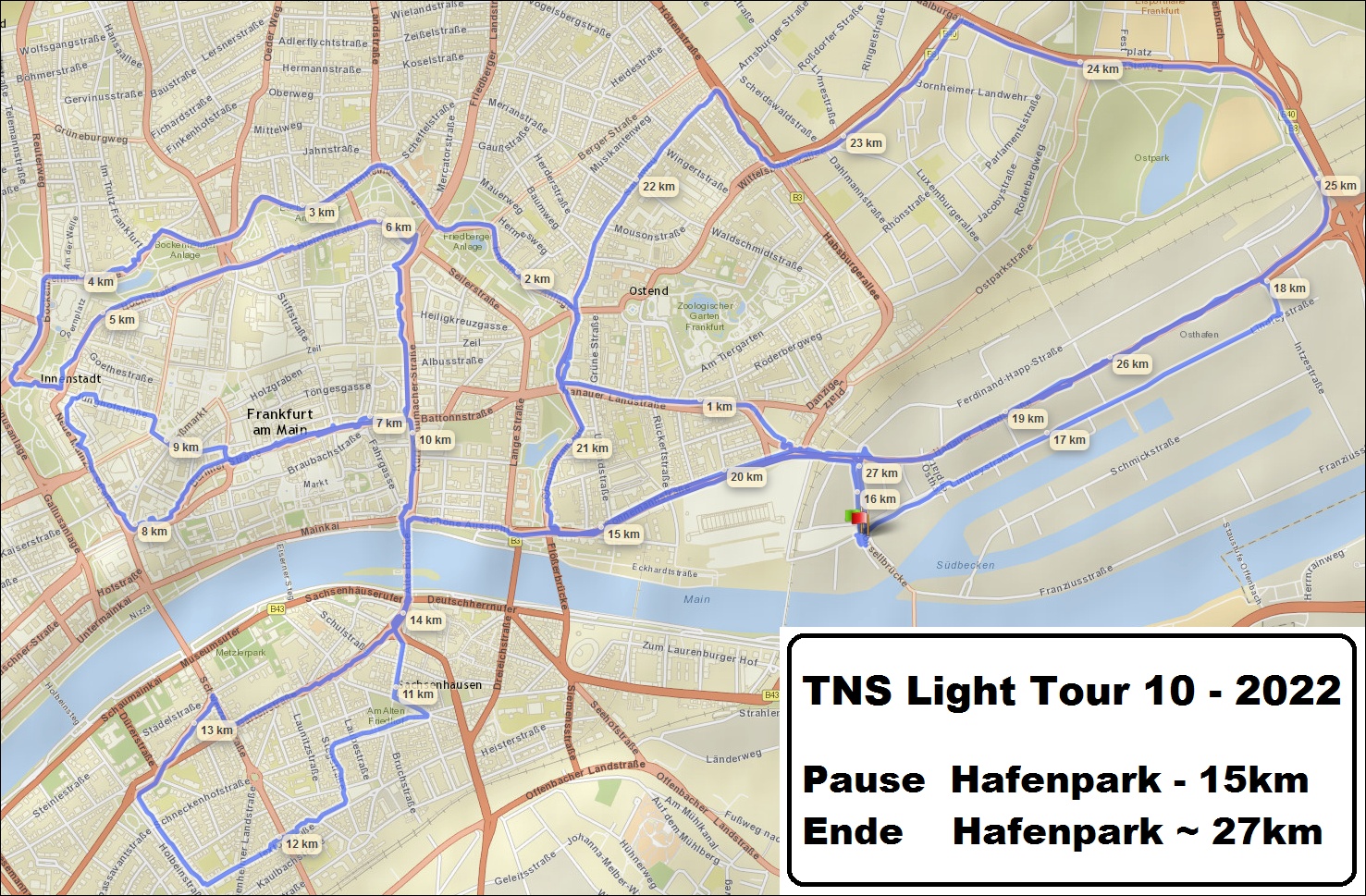 TNS light - Tour-10 2022 | © OpenStreetMap-Mitwirkende | Inhalte © www.esri.com